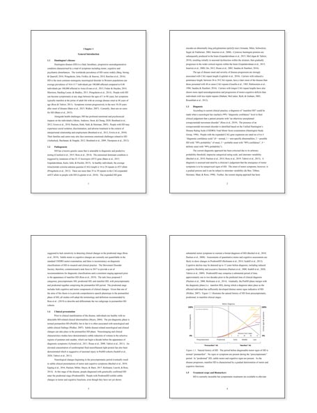 Medical thesis containing clinical trial research and results for mobile.