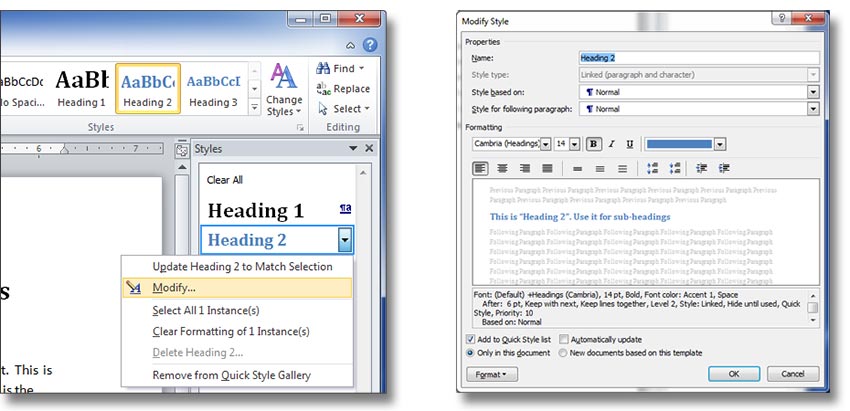 More on using paragraph styles