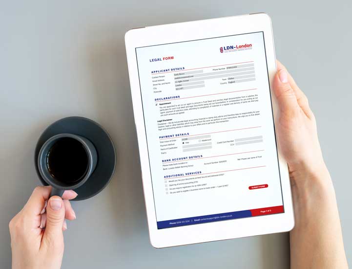 Simple fillable PDF forms with text fields, checkboxes and dropdowns
